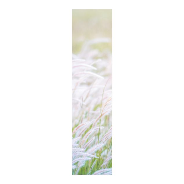 Panneaux coulissants avec fleurs Herbes délicates