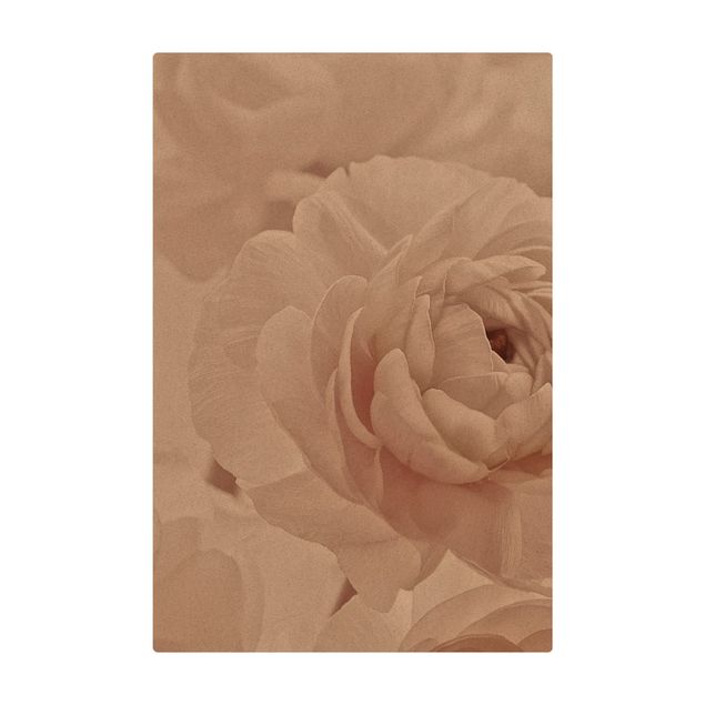 Tapis en liège - White Flower In An Ocean Of Flowers - Format portrait 2:3