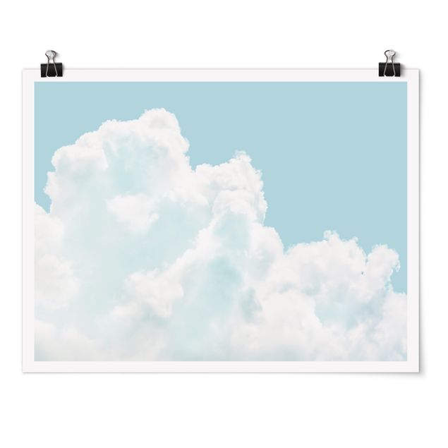 Tableau décoration White Clouds In Sky Blue