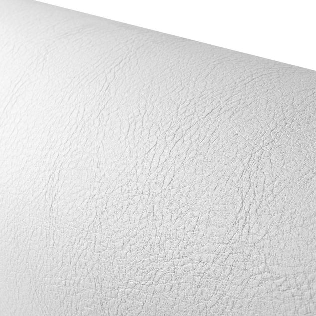 Papier adhésif structure 3D - White Leather