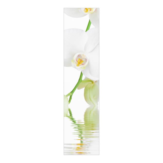 Panneaux coulissants avec fleurs Spa Orchid - White Orchid