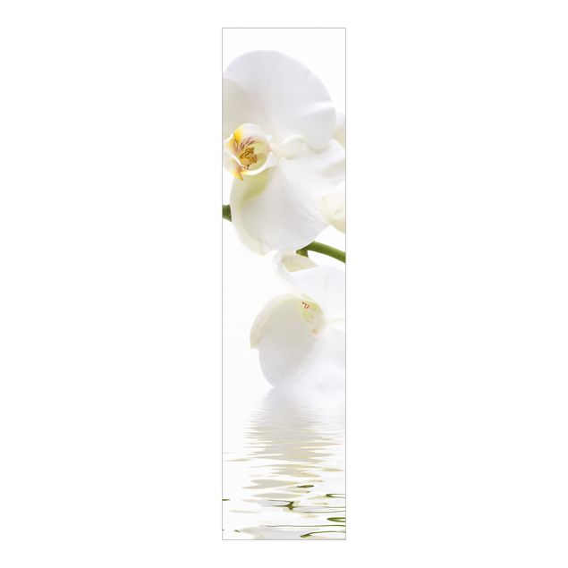 Panneaux coulissants avec fleurs Eaux de l'Orchidée Blanche