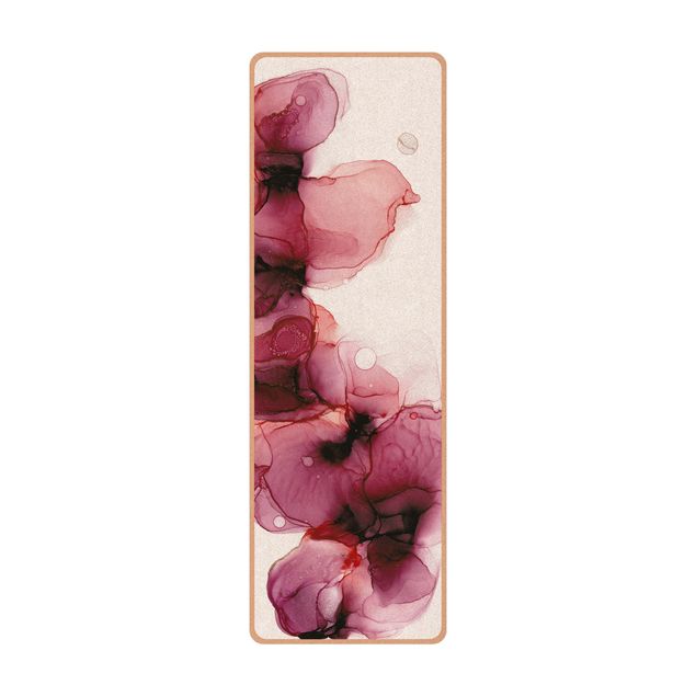 Tapis de yoga - Wild Flowers In Purple And Gold