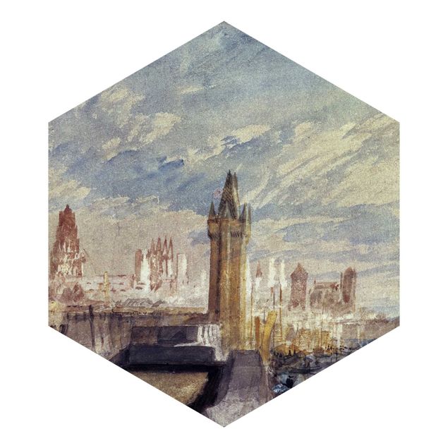 Papier peint panoramique ville William Turner - Mayence