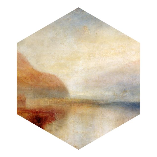 Papier peint panoramique hexagonal William Turner - Le Mont Rose