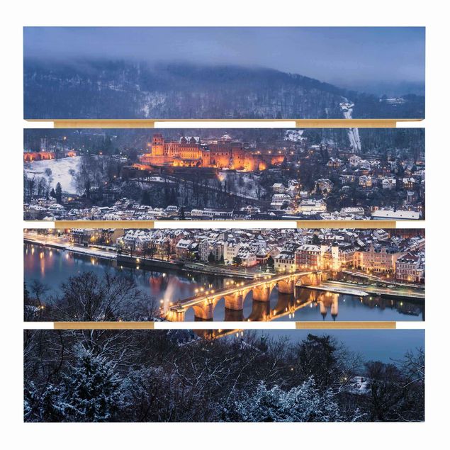 Impression sur bois - Heidelberg In The Winter
