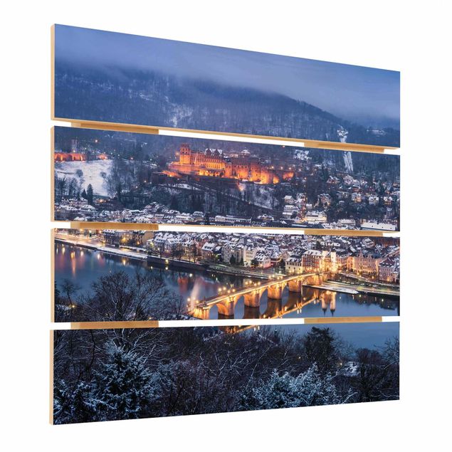 Impression sur bois - Heidelberg In The Winter