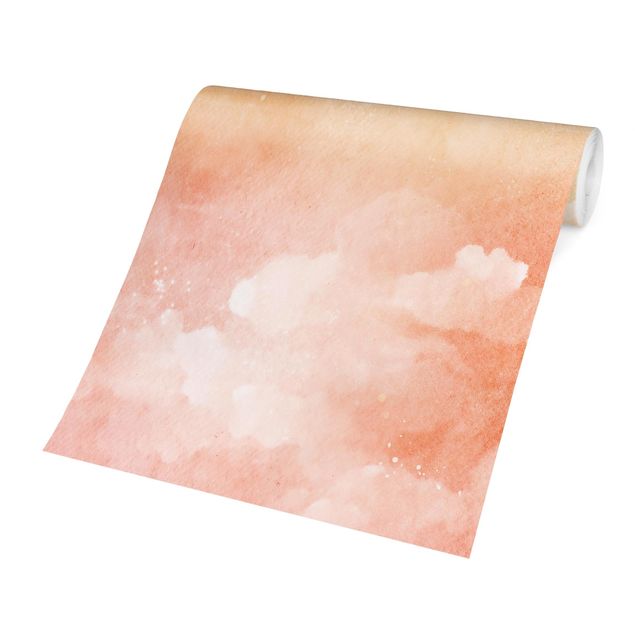 Papier peint panoramique Ciel nuageux pastel