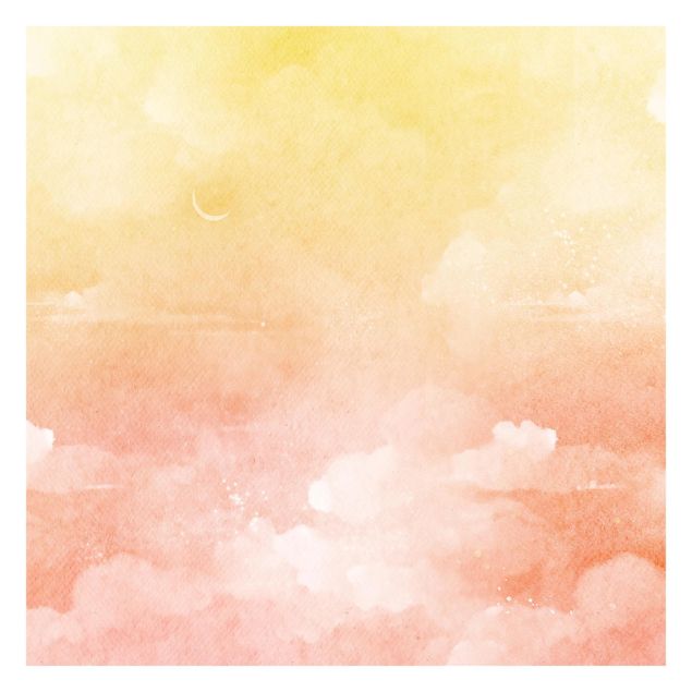 Papier peint - Ciel nuageux pastel