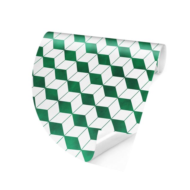 Papier peint 3D Motif de cube en 3D