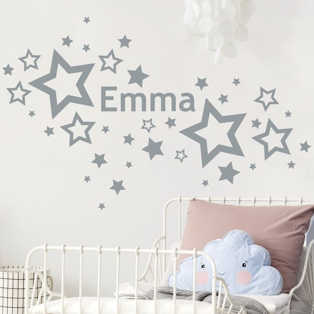 Déco chambre bébé Étoiles avec nom personnalisé
