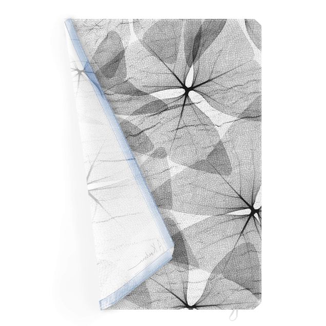 Tableaux noir et blanc X-Ray - trèfle triangulaire avec textile