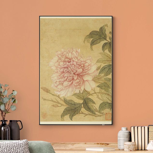 Tableau reproduction Yun Shouping - Chrysanthème