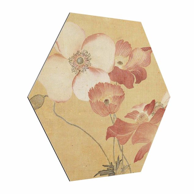 tableaux floraux Yun Shouping - Poppy Flower