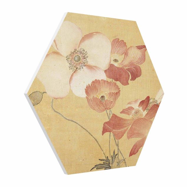 Tableaux fleurs Yun Shouping - Poppy Flower