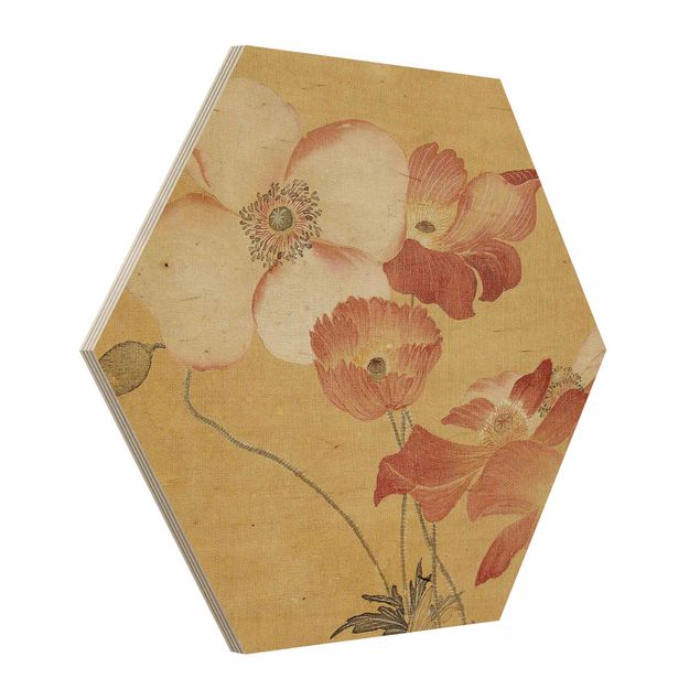 Tableaux moderne Yun Shouping - Poppy Flower