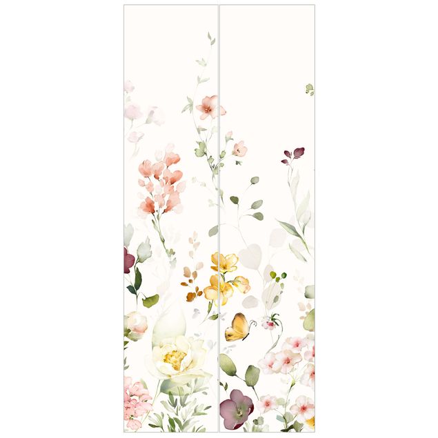 Papier peint floral Composition florale raffinée