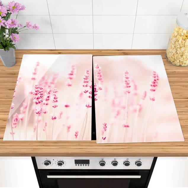 Déco murale cuisine Lavande rose pâle