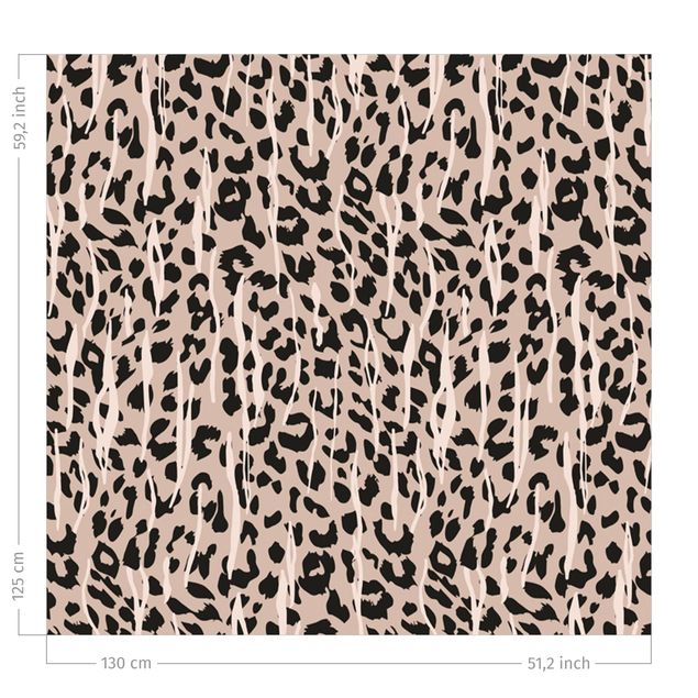rideaux salon moderne Zebra Leopard Pattern