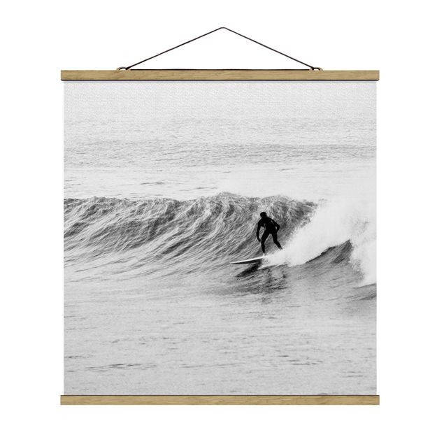 Posters en noir et blanc Time To Surf