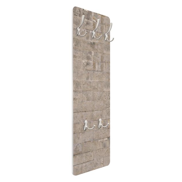 Porte-manteau effet pièrre - Brick Wallpaper Concrete